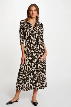 Morgan Vestido largo recto estampado Multicolor Best