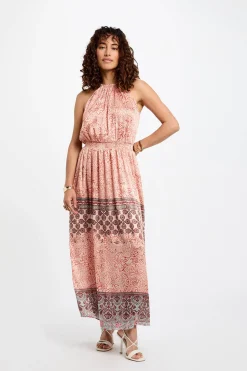 Morgan Vestido largo recto estampado Multicolor