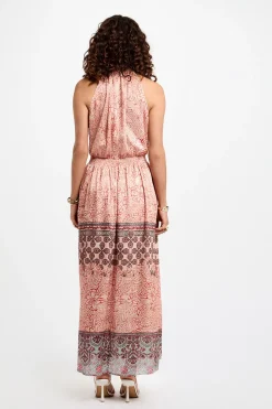 Morgan Vestido largo recto estampado Multicolor