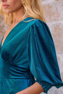 Polín Et Moi Vestido largo Tina Turquesa Outlet