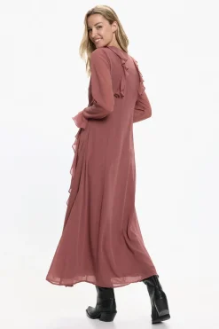 Vero Moda Vestido largo volantes Coral Best