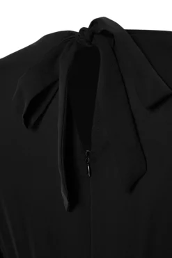 Trendyol Vestido midi con abertura negro Outlet