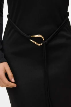 Vero Moda Vestido midi de punto cuello subido Negro Hot