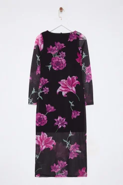 Trendyol Vestido midi de tul rosa New