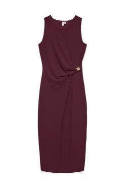Vero Moda Vestido midi detalle hebilla Morado Online