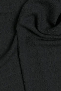 Vila Vestido midi manga larga Negro Outlet