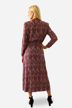 Cuplé Vestido midi punto estampado geometrico Multicolor New