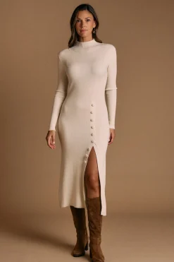 Polín Et Moi Vestido midi punto Marta Marfil Clearance