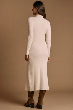 Polín Et Moi Vestido midi punto Marta Marfil Clearance