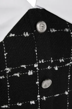 Trendyol Vestido mini cuello camisero negro Best