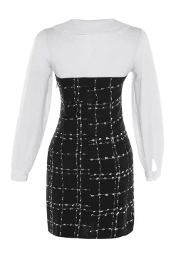 Trendyol Vestido mini cuello camisero negro Best