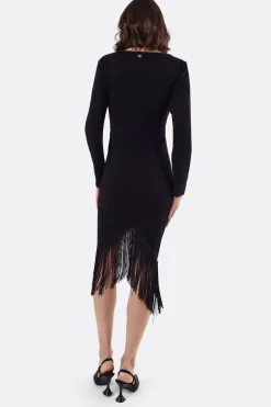 Cuplé Vestido nudo punto Negro New