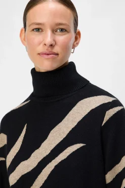 Object Vestido punto estampado Multicolor