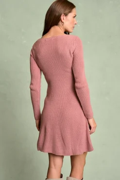 Polín Et Moi Vestido punto Miren Rosa Clearance