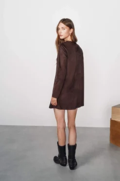 High Spirits Vestido Ribbon marr&oacute;n Discount