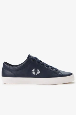 Fred Perry Zapatilla baseline leather Azul marino Clearance