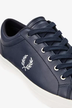Fred Perry Zapatilla baseline leather Azul marino Clearance