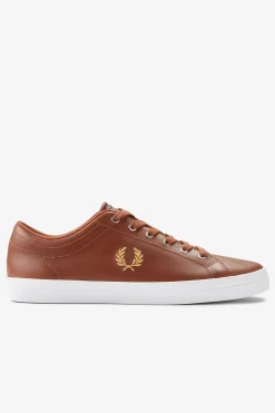 Fred Perry Zapatilla baseline leather Marr&oacute;n Best