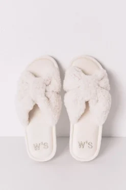 Women'secret Zapatilla casa borreguito blanco marfil Hot