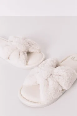 Women'secret Zapatilla casa borreguito blanco marfil Hot