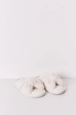 Women'secret Zapatilla casa borreguito blanco marfil Hot