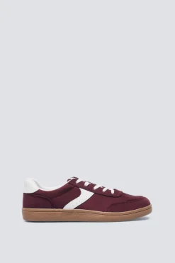 Springfield Zapatilla estilo retro burdeos New