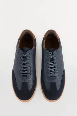 Pedro del Hierro Zapatilla piel Azul Online