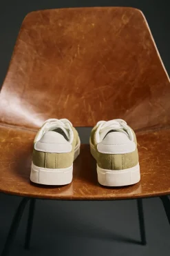 OOTO Zapatilla piel Verde oscuro Clearance