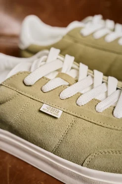 OOTO Zapatilla piel Verde oscuro Clearance