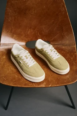 OOTO Zapatilla piel Verde oscuro Clearance