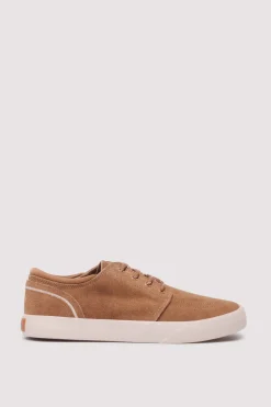 Springfield Zapatilla piel casual beige Online