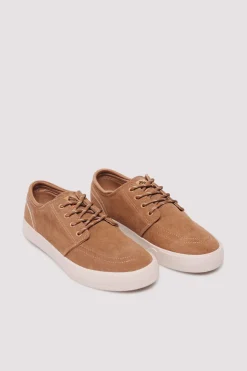 Springfield Zapatilla piel casual beige Online
