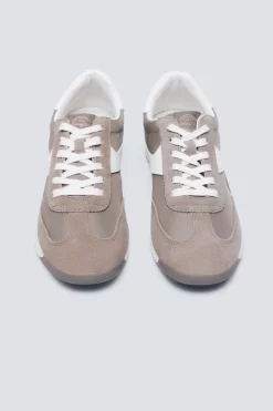 Springfield Zapatilla piel estilo retro marr&oacute;n Sale