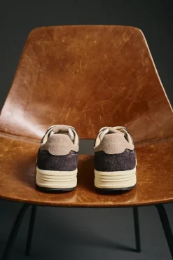 OOTO Zapatilla piel y tejido Gris Outlet