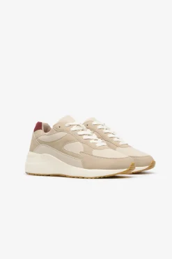 Cortefiel Zapatilla plataforma Marfil Sale