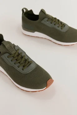 Pedro del Hierro Zapatilla textil Verde Clearance