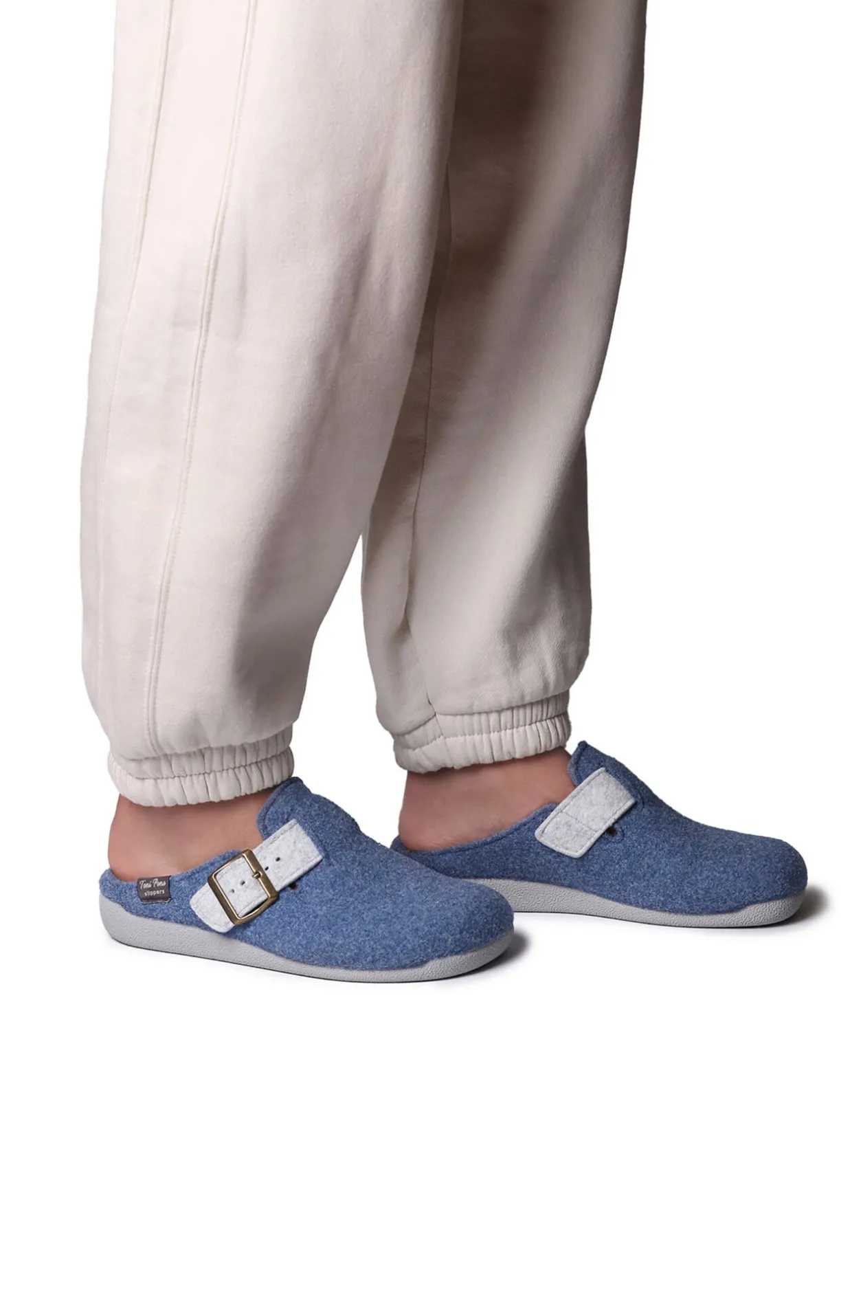 Toni Pons Zapatilla Tipo Zueco Para Mujer En Fieltro azul Sale