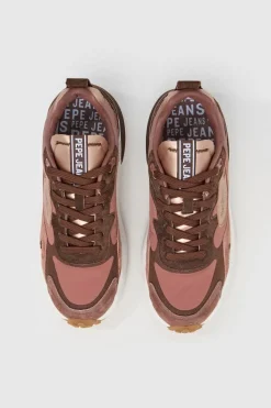 Pepe Jeans Zapatillas bajas con cuero rosa New