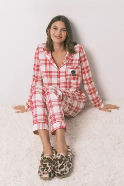 Women'secret Zapatillas casa mocasín borreguito animal print estampado Online