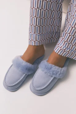 Women'secret Zapatillas casa pelo sintético lila morado/lila Outlet