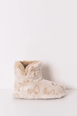 Women'secret Zapatillas casa Snoopy bota alta beige