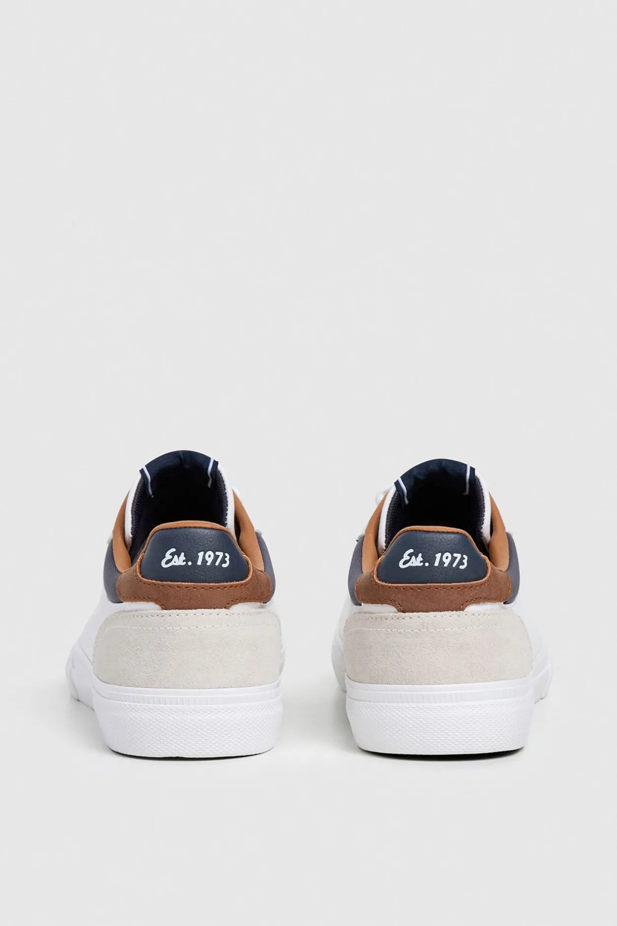 Pepe Jeans Zapatillas Clásicas Con Detalles En Ante blanco Clearance