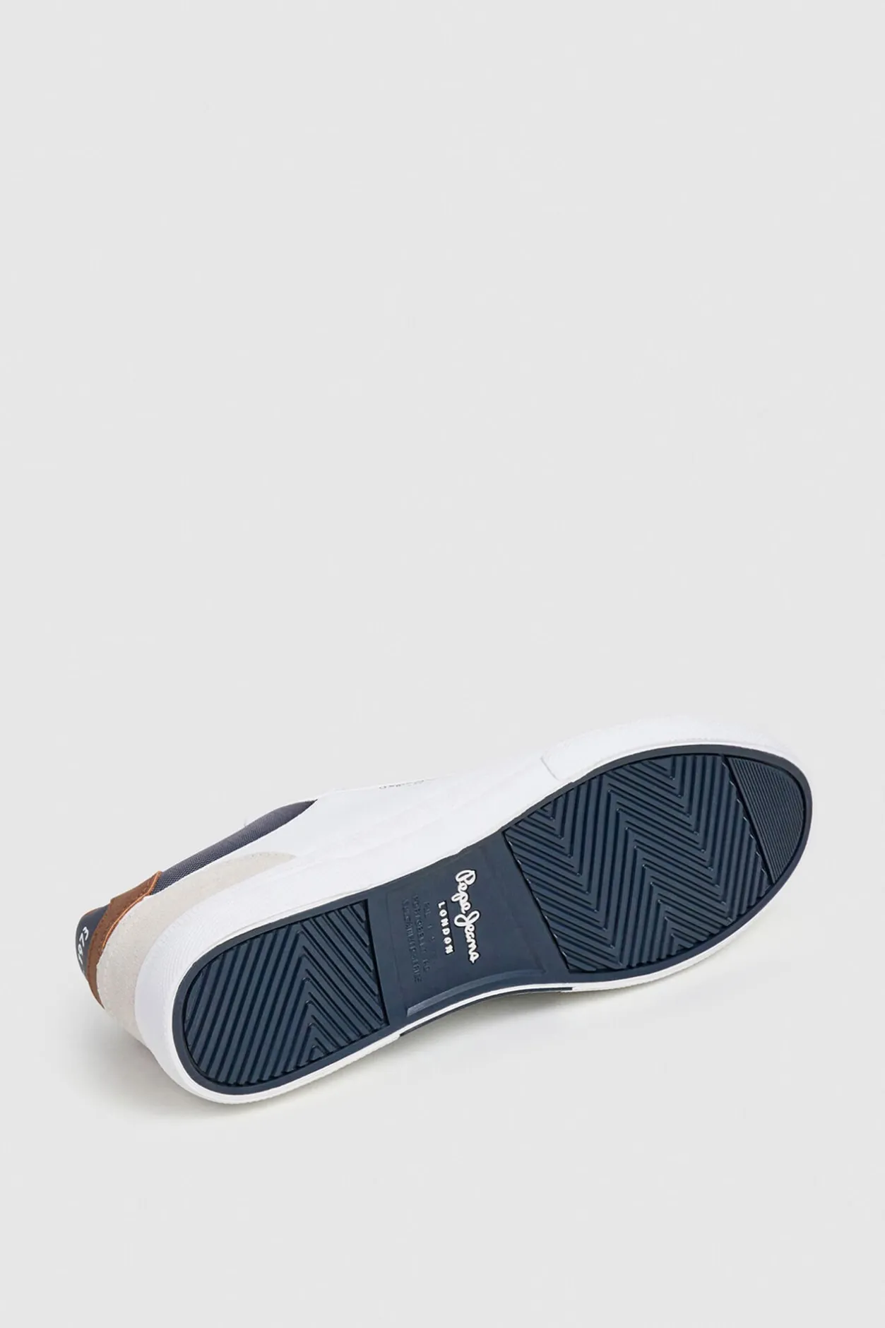Pepe Jeans Zapatillas Clásicas Con Detalles En Ante blanco Clearance