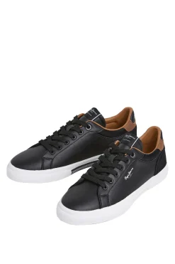 Pepe Jeans Zapatillas Clásicas Con Detalles En Ante negro Discount