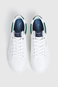 Pepe Jeans Zapatillas Clásicas Con Detalles En Ante verde Online