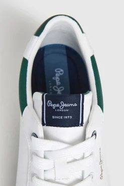 Pepe Jeans Zapatillas Clásicas Con Detalles En Ante verde Online