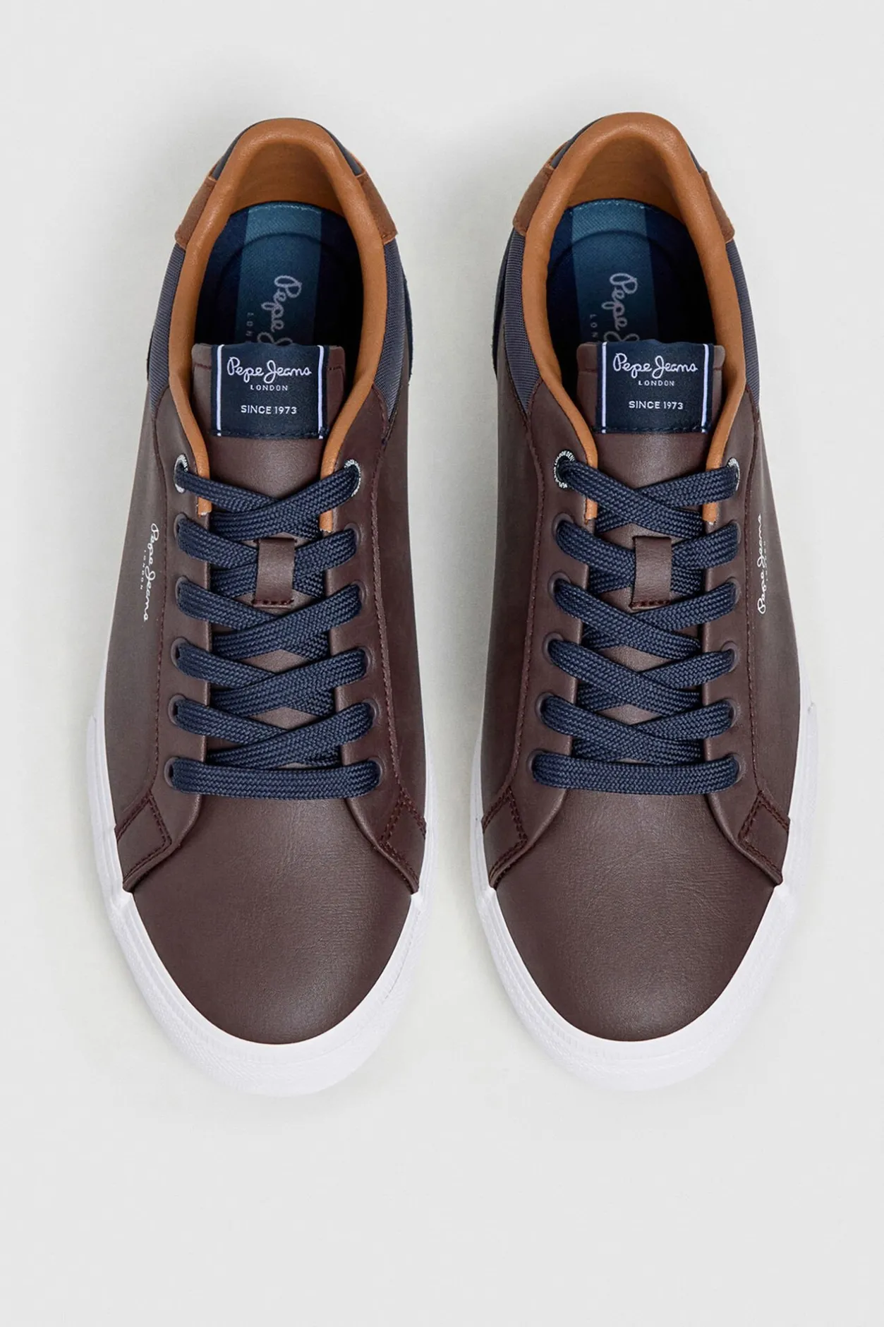 Pepe Jeans Zapatillas Clásicas Con Detalles En Ante marrón Outlet