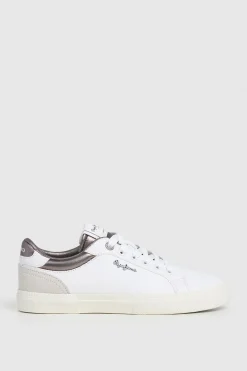 Pepe Jeans Zapatillas Clásicas Con Detalles En Ante gris New