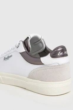 Pepe Jeans Zapatillas Clásicas Con Detalles En Ante gris New