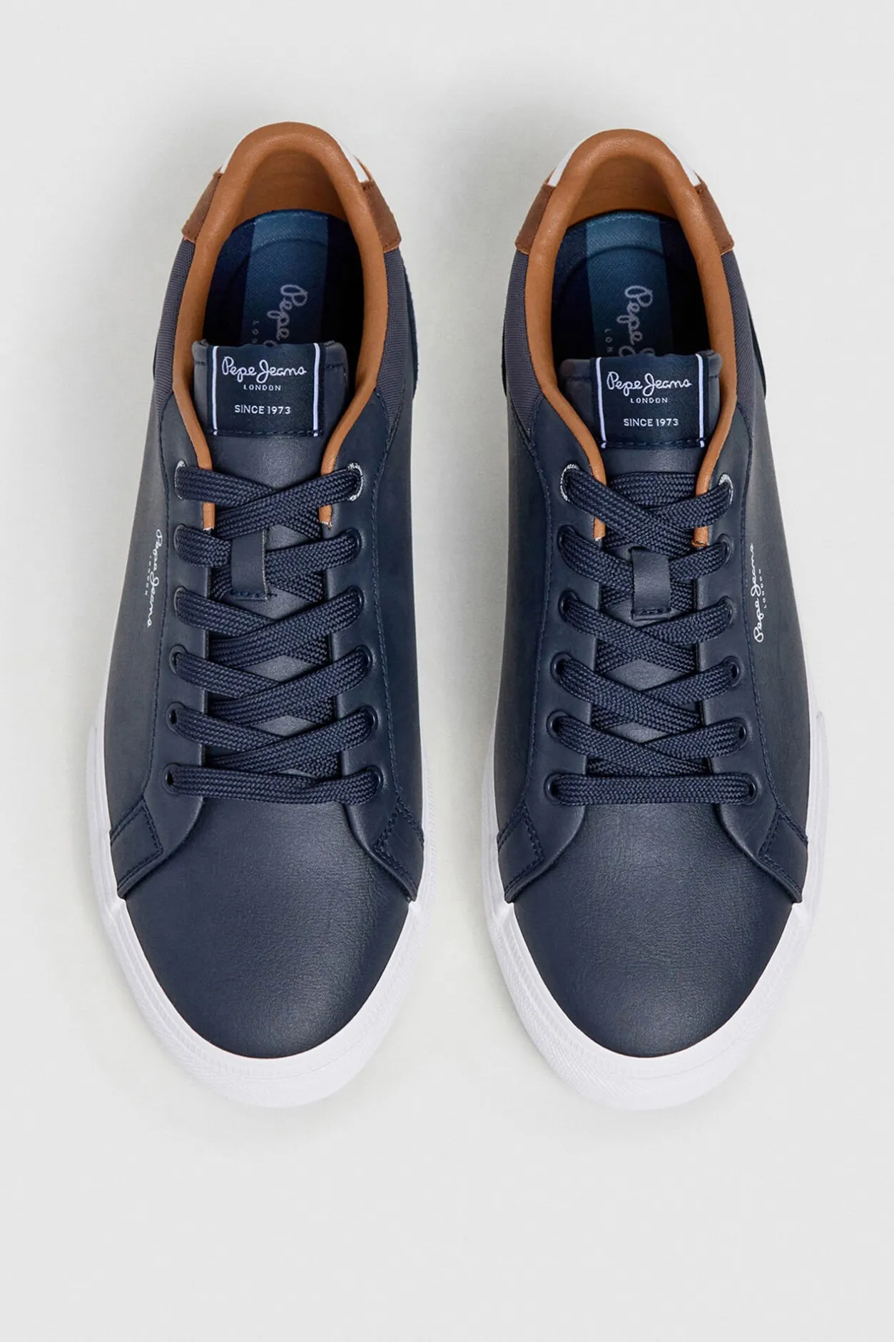 Pepe Jeans Zapatillas Clásicas Con Detalles En Ante azul Online